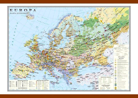 Harti geografice - Europa. Harta economica