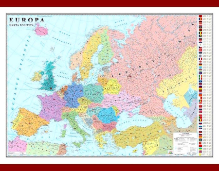 Harti geografice - Europa. Harta politica