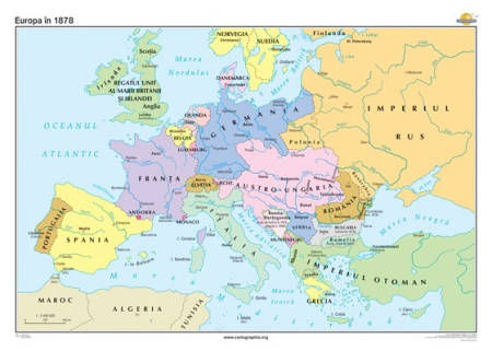 Harti istorice - Europa in 1878