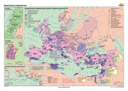 Harti istorice - Expansiunea crestinismului