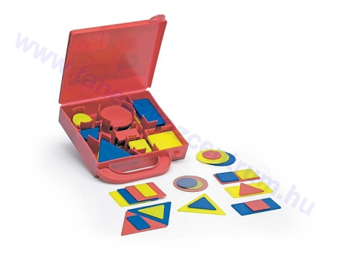 Geometrie - elemente intoductive - Forme geometrice plane plastic – 48 piese