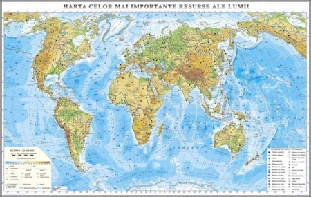 Harti marimi uriase - Harta celor mai importante resurse ale lumii