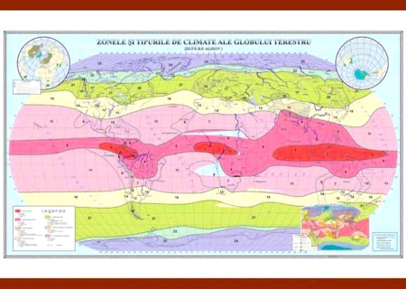 Harti tematice - Harta climatica a Lumii