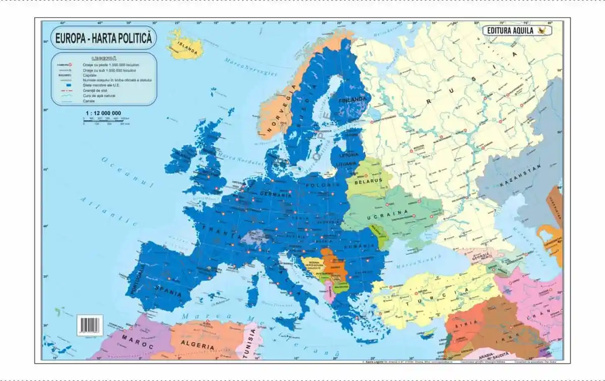 Harta Europa Format 120 x 160 cm [2]