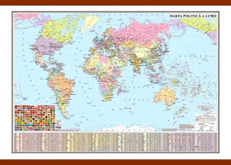 Harti geografice - Harta politica a lumii