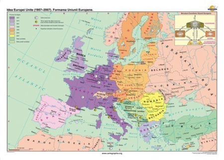 Harti istorice - Ideea Europei Unite (1957-2007). Formarea Uniunii Europene