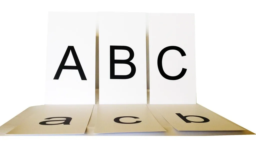 Clasele primare - Literele - set de cartonase etalabile