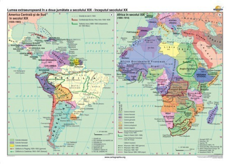 Harti istorice - Lumea extraeuropeana in a doua jumatate a secolului XIX – inceputul secolului XX