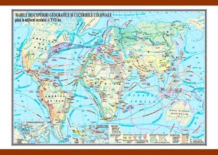 Harti istorice - Marile descoperiri geografice