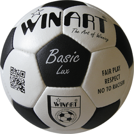Fotbal - Minge fotbal din piele naturala Basic Lux