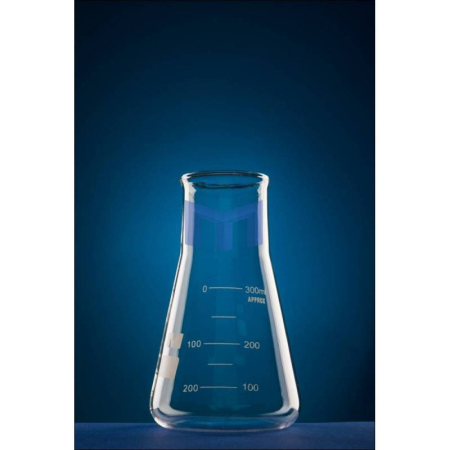Sticlarie laborator chimie - Pahar Erlenmeyer Gradat cu Gura Larga