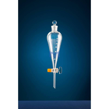 Chimie - Palnie de Separare Forma Para Gradata cu robinet din sticla
