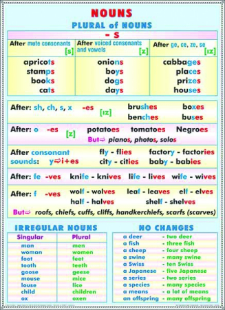 Past Perfect - Perfect Continuous / Nouns - Plural [1]