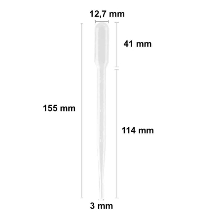 Pipete din plastic, 3ml, 10buc. [3]