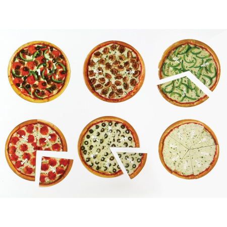 Pizza fractiilor cu magneti Learning Resources [3]