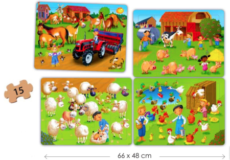 Puzzle 4 in 1 - La Ferma [1]