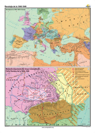 Harti istorice - Revolutia de la 1848-1849