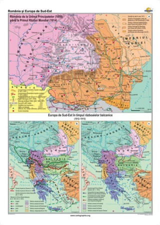 Harti istorice - Romania si Europa de Sud-Est (1859-1914)