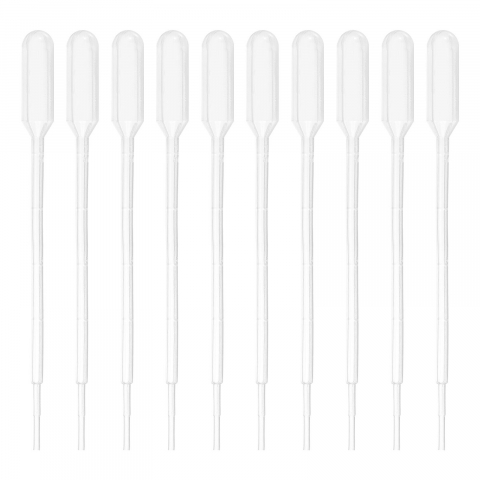 Ustensile ornare prajituri - Set 100 pipete, transparente, capacitate 1ml, lungime 148mm