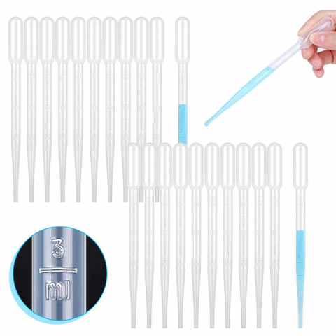 Set 100 pipete, transparente, capacitate 3ml, lungime 155mm [2]