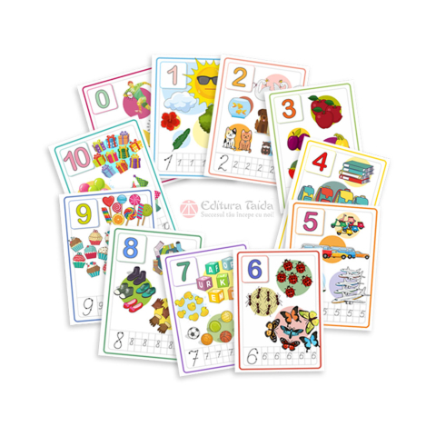 Clasele primare - Set 11 planse numere 0-10