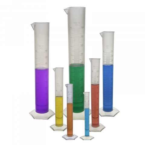 Matematica - Logica - Set Cilindri gradati din plastic - 7 buc