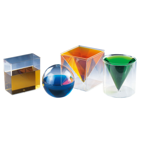 Modele corpuri geometrice - Set didactic de 6 corpuri geometrice