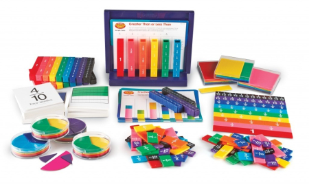 Clasele primare - Set fractii curcubeu