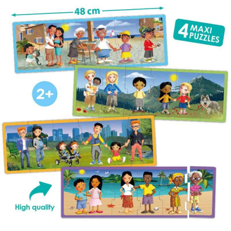 Logica - Set puzzle familiile lumii