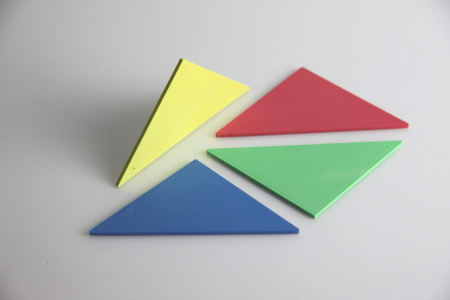 Set Tangram 4 culori, 28 piese [1]