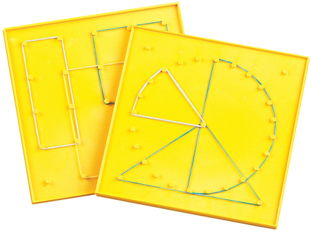 Geometrie - elemente intoductive - Set Tabla universala pentru figuri geometrice plane