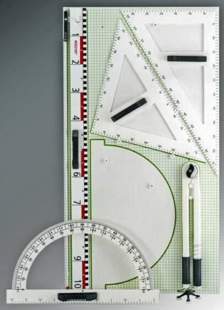 Instrumente pentru tabla - Trusa geometrie pentru tabla scolara III, Re-Plastic°