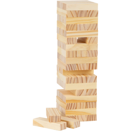 Jucarii din lemn pentru constructii - Turnul instabil - Jenga Clasic