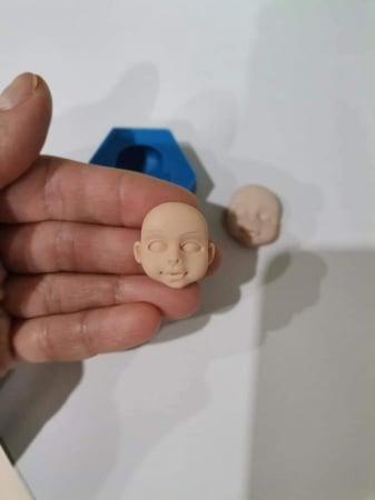 Mulaje silicon - Mulaj cap păpușă nr.1