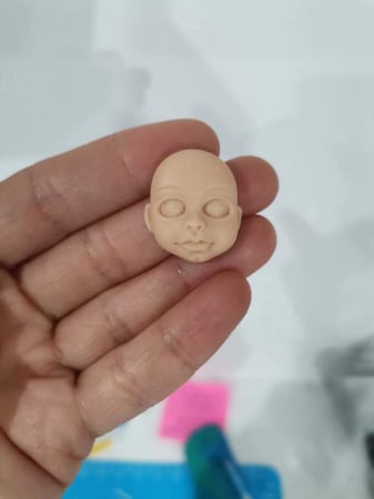 Mulaje cap - Mulaj cap păpușă nr.2