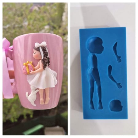 Mulaje silicon - Mulaj fetița "Matilda"