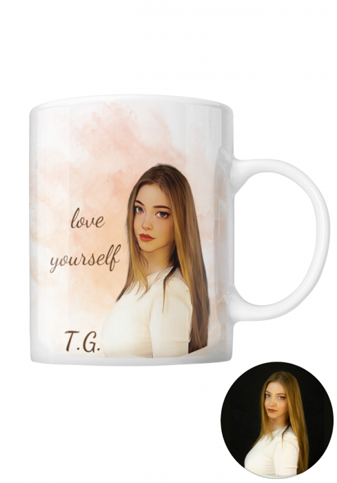 Cană personalizată desen-portret [1]