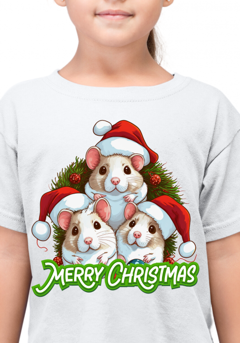 Tricou Crăciun ,,Hamsteri” [2]