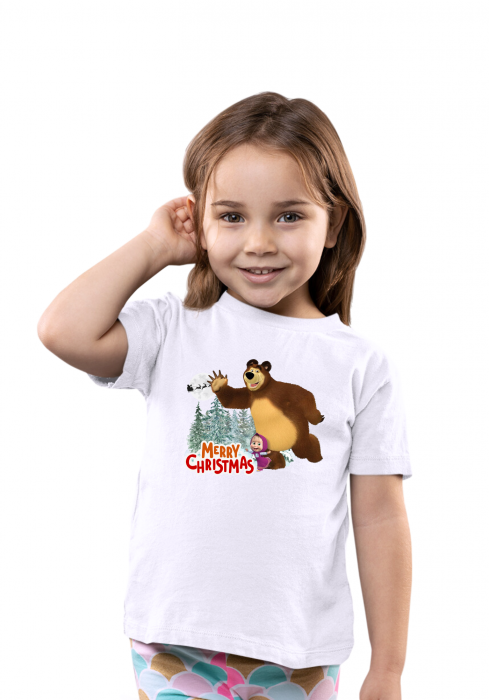 Tricou Crăciun Masha și Ursul [1]