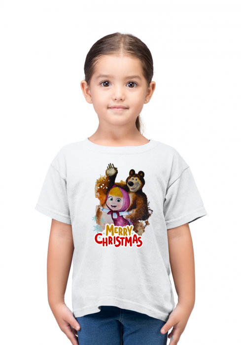 Tricou Crăciun Masha și Ursul [1]