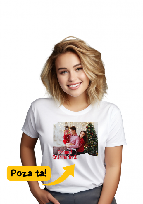 Tricou Crăciun ,,Poza ta” [1]