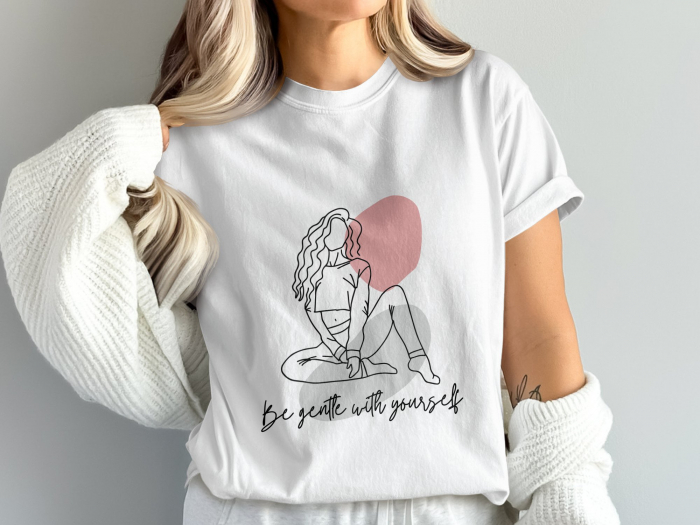 Tricou  Line Art Aesthetic Woman [1]