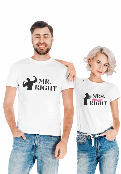 Tricouri personalizate cuplu ,,Right" [1]