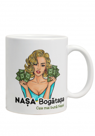 Cană ,,Nașa bogătașa”