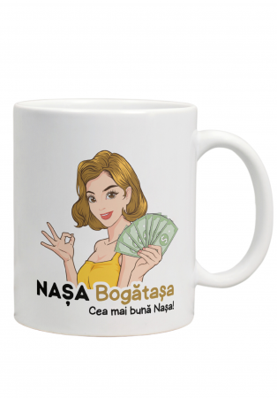 Cană ,,Nașa bogătașa”