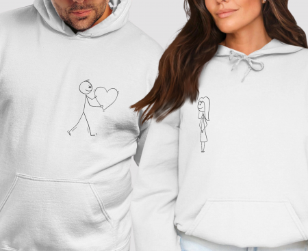 Hanorace personalizate - Hanorac Autumn Couple