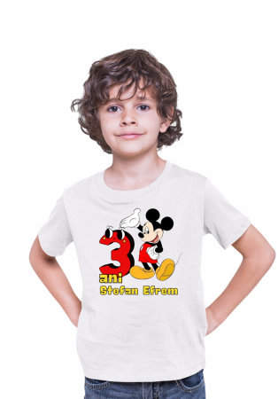 Copii - Tricou aniversar ,,Mickey''