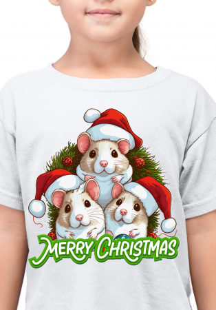 Tricou Crăciun ,,Hamsteri” [1]