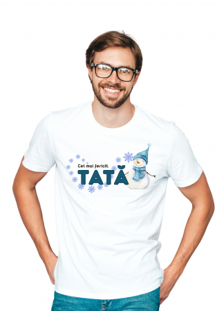 Tricou Crăciun ,,Cel mai fericit tată”