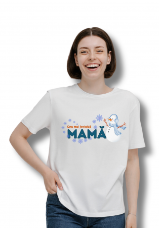 Cuplu - Tricou Crăciun ,,Cea mai fericită mamă”